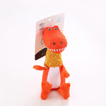 Peluche dinosaurio con sonido para perros
