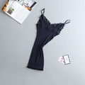 Camisola de Seda Elástica con Encaje