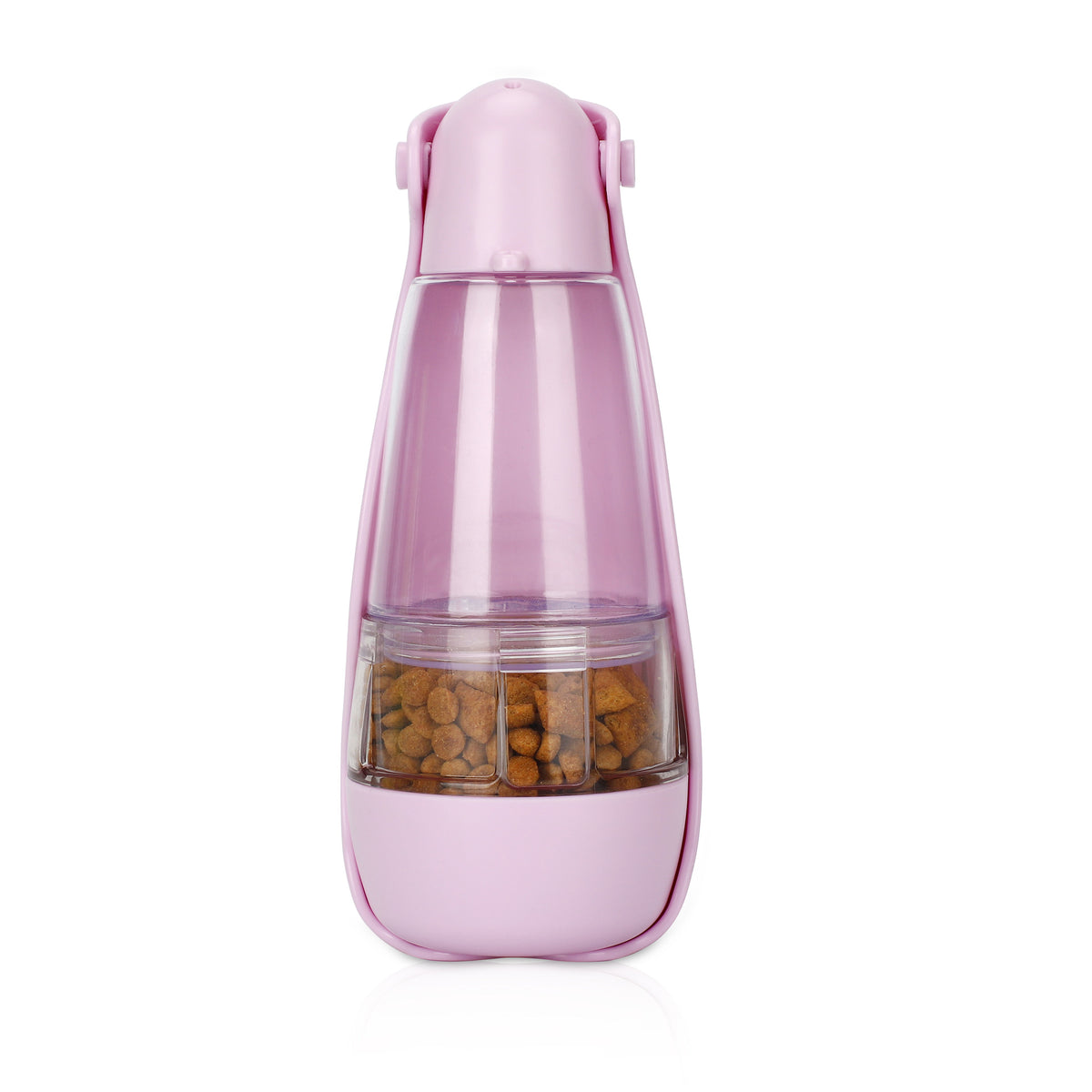 Botella portátil 2 en 1 de agua y comida para perros
