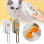 Cepillo Eléctrico 3 en 1 para Mascotas - Vapor, Limpieza y Masaje