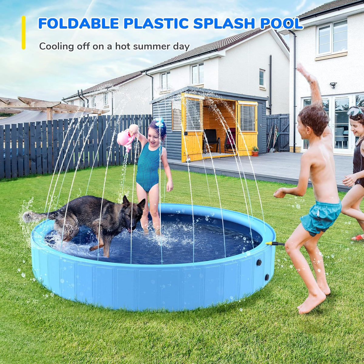 Piscina plegable para perros