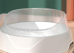 Arenero Semicerrado Grande para Gatos con Pala