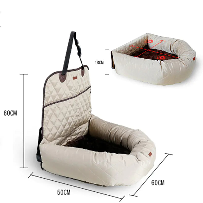 Cama Multifuncional para Coche con Cojín Grueso