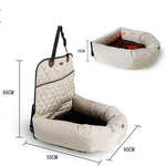 Cama Multifuncional para Coche con Cojín Grueso