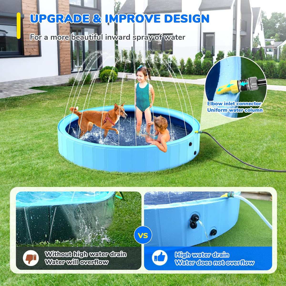 Piscina plegable para perros
