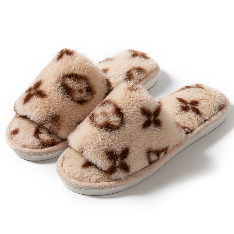 Zapatillas Open Toe de Pelo Sintético Premium