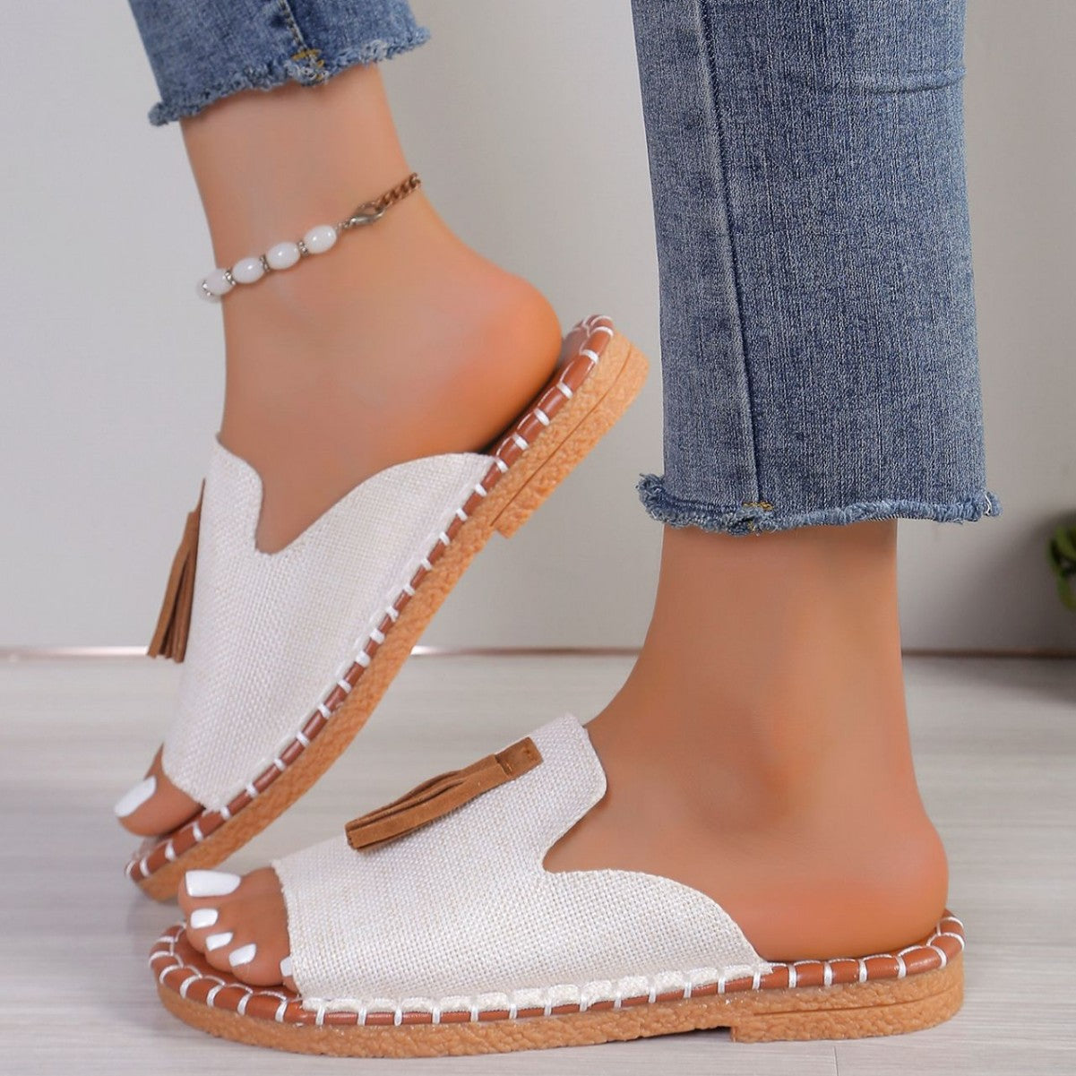 Sandalias de Cuerda Trenzada Tallas Grandes
