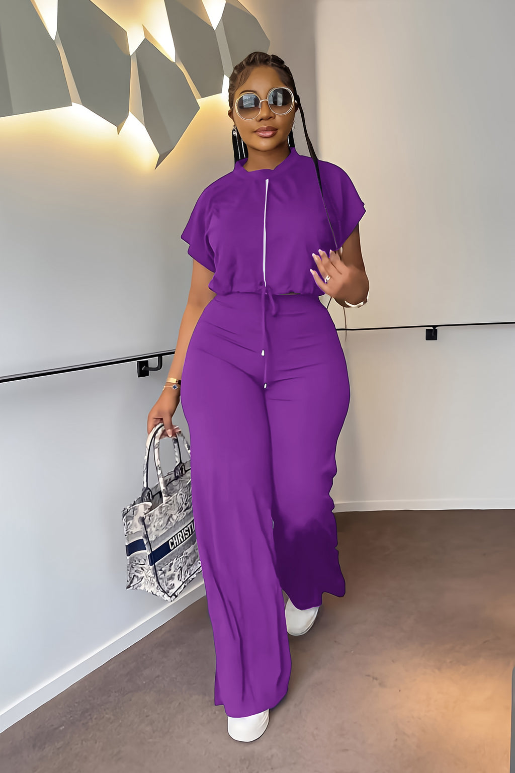 Conjunto Crop Top y Pantalón Palazzo Verano