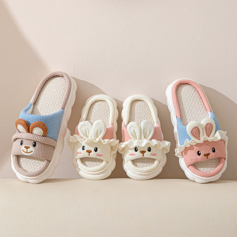 Zapatillas de Lino Natural Antideslizantes