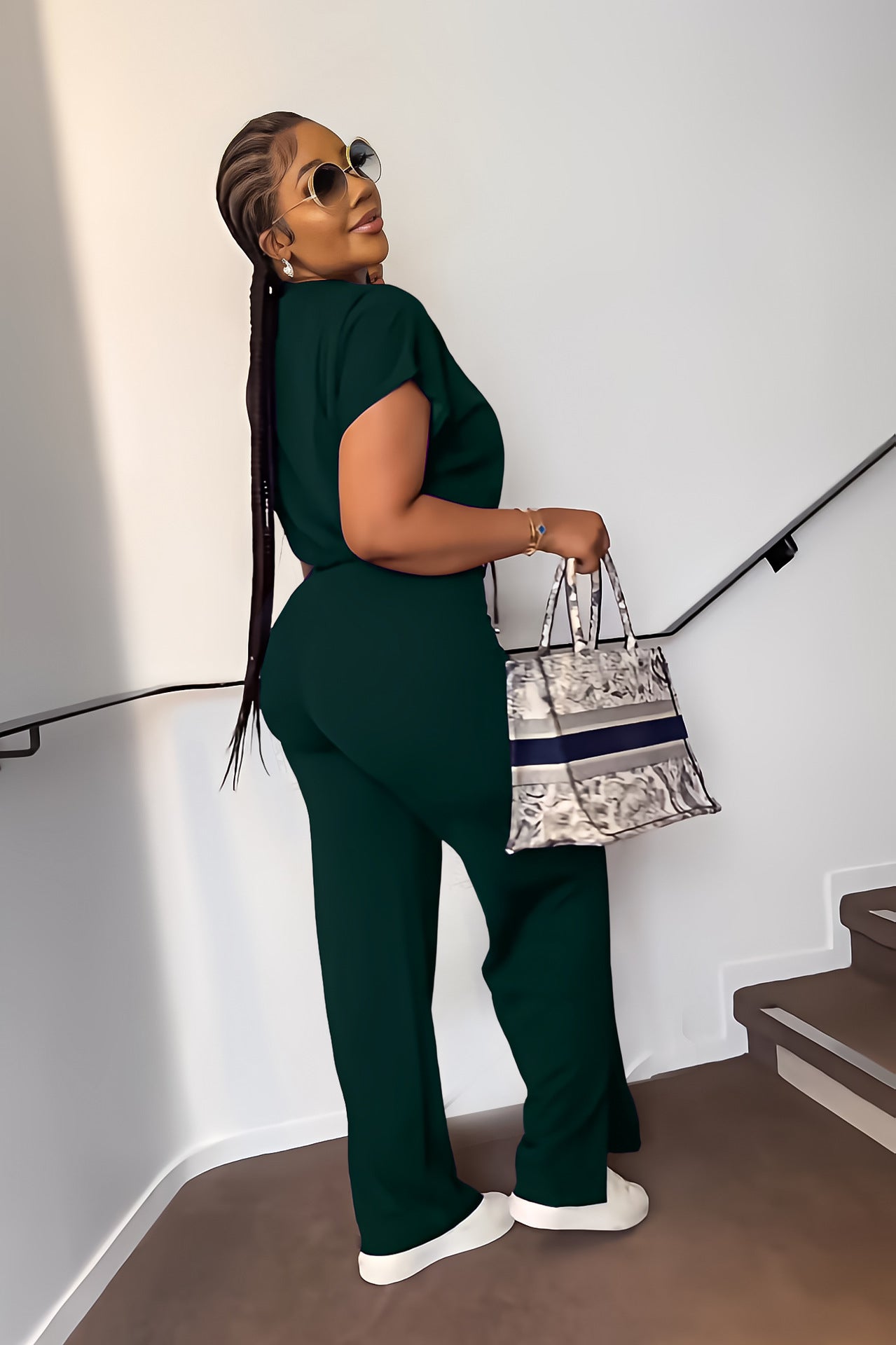 Conjunto Crop Top y Pantalón Palazzo Verano