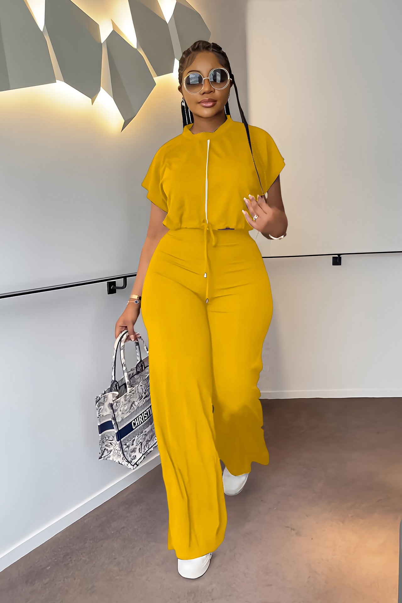 Conjunto Crop Top y Pantalón Palazzo Verano