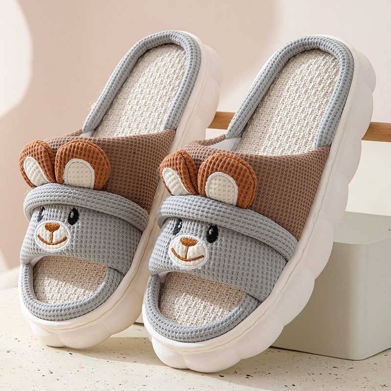Zapatillas de Lino Natural Antideslizantes