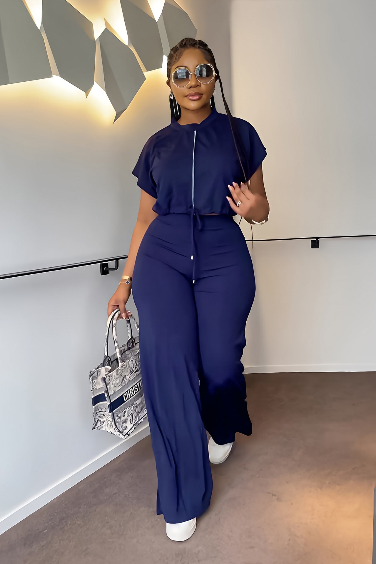 Conjunto Crop Top y Pantalón Palazzo Verano