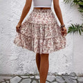 Shorts de Pierna Ancha con Estampado Floral