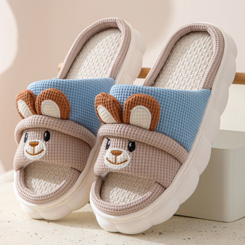 Zapatillas de Lino Natural Antideslizantes
