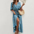 Vestido Boho de Rayón con Estampado Floral