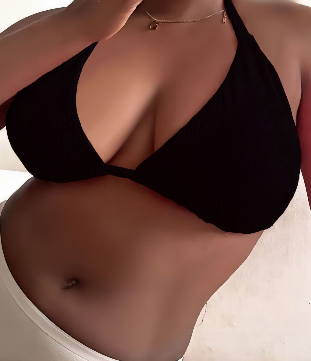 Top de Bikini Halter Push-Up Tallas Grandes