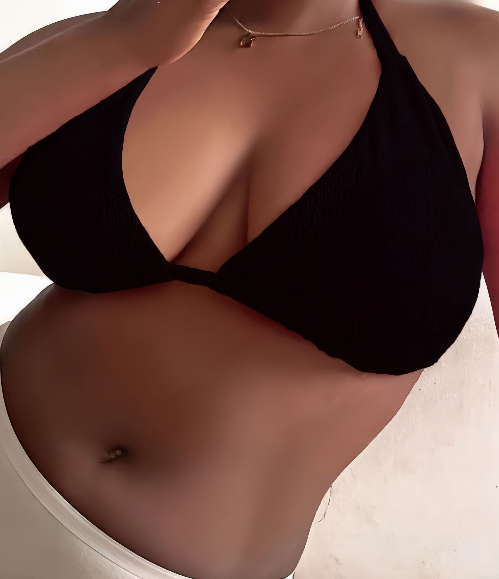 Top de Bikini Halter Push-Up Tallas Grandes