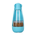 Botella portátil 2 en 1 de agua y comida para perros