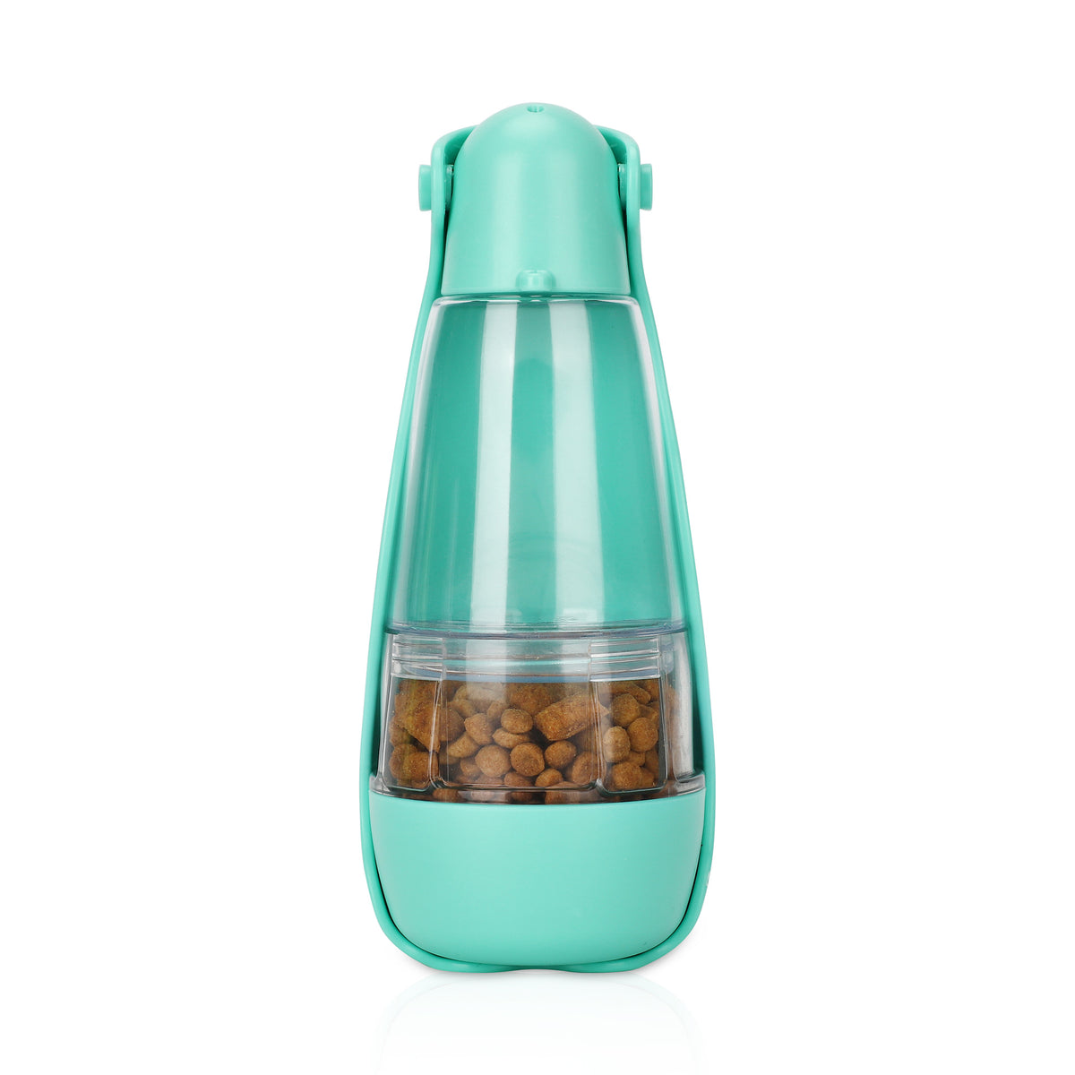 Botella portátil 2 en 1 de agua y comida para perros