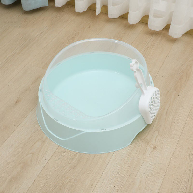 Arenero Semicerrado Grande para Gatos con Pala