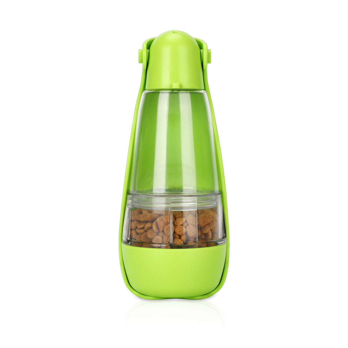 Botella portátil 2 en 1 de agua y comida para perros