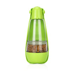 Botella portátil 2 en 1 de agua y comida para perros