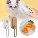 Cepillo Eléctrico 3 en 1 para Mascotas - Vapor, Limpieza y Masaje