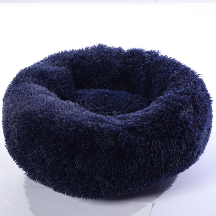 Cama Redonda de Felpa para Perros Pequeños y Cachorros