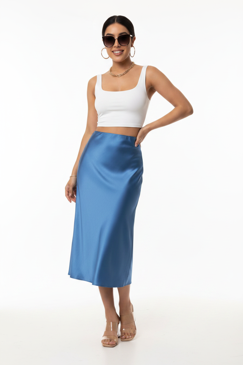 Falda Azul Lago