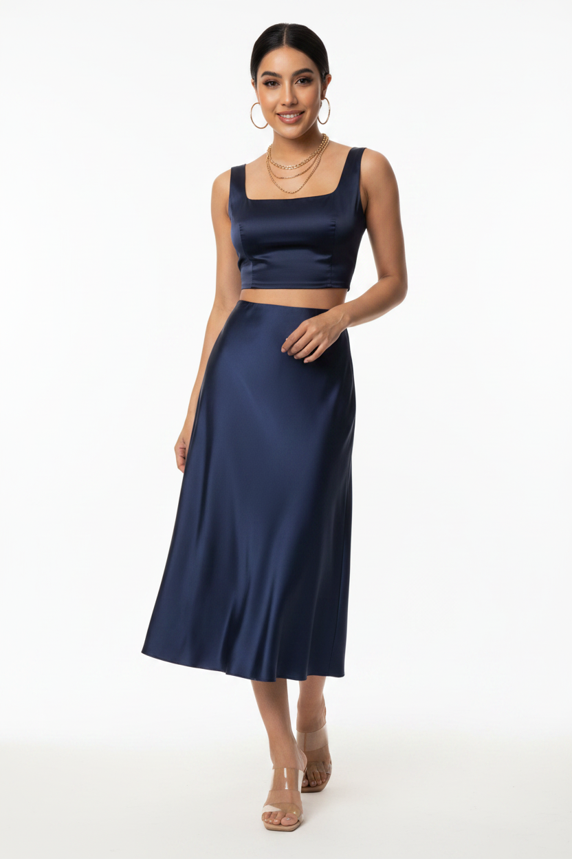 Falda Azul Oscuro