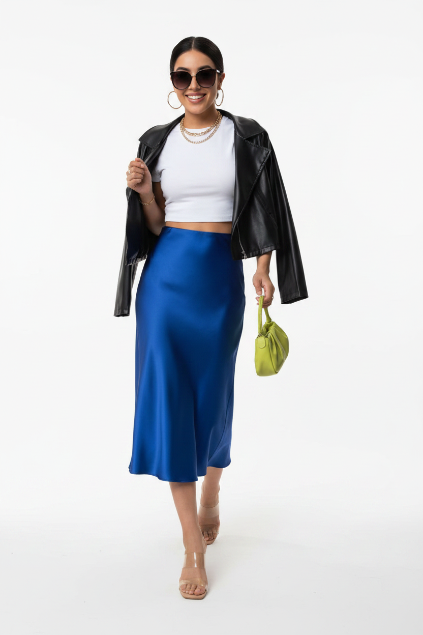 Falda Azul Royal