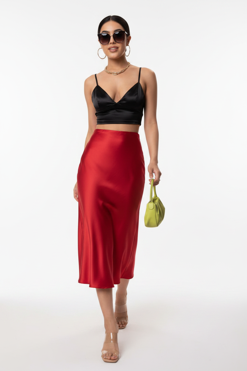 Falda Rojo