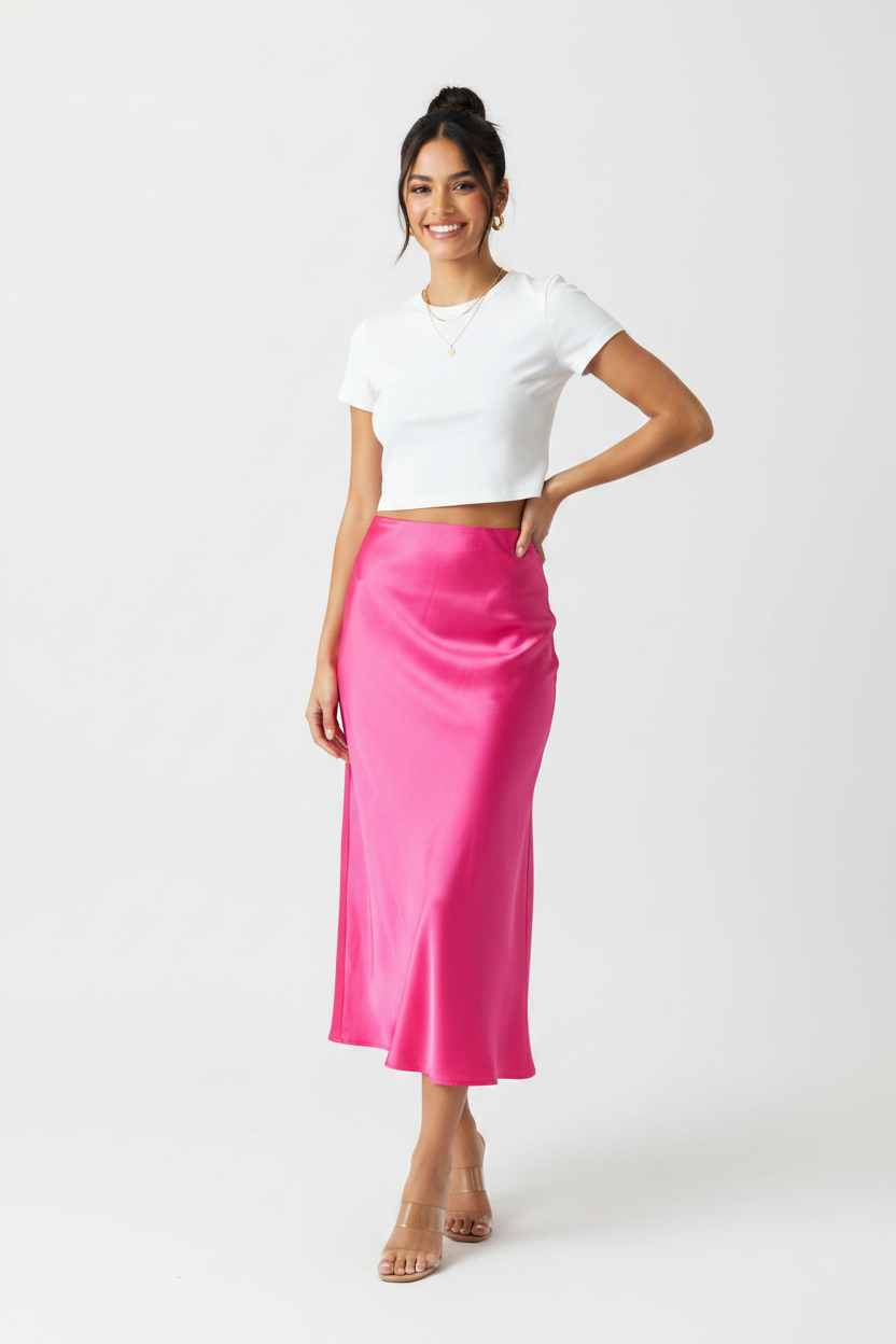 Falda Rosa Fucsia